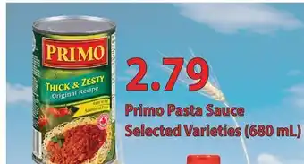 Fortinos PRIMO PASTA SAUCE, (680 ML) offer