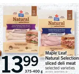 Fortinos MAPLE LEAF NATURAL SELECTIONS SLICED DELI MEAT offer