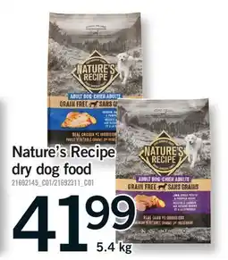 Fortinos NATURE'S RECIPE DRY DOG FOOD offer