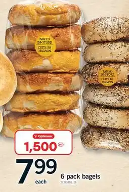 Fortinos 6 PACK BAGELS offer
