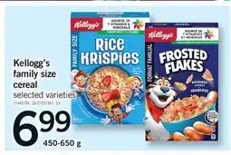 Fortinos KELLOGG'S FAMILY SIZE CEREAL offer