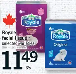 Fortinos ROYALE FACIAL TISSUE, 6'S offer
