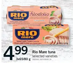Fortinos RIO MARE TUNA, 3X65/80 G offer