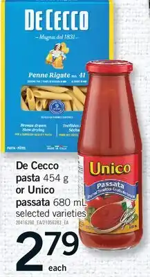 Fortinos DE COCO PASTA, 454 G OR UNICO PASSATA, 680 ML offer