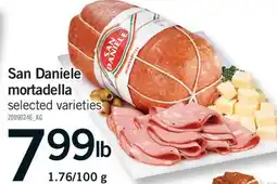 Fortinos SAN DANIELE MORTADELLA, 1.76/100 G offer