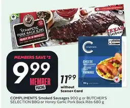 Sobeys COMPLIMENTS Smoked Sausages offer