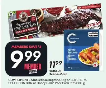 Sobeys COMPLIMENTS Smoked Sausages offer