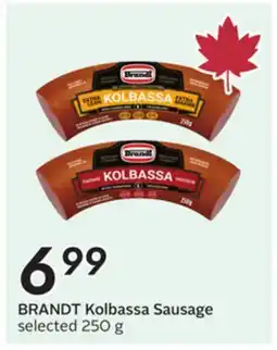 Sobeys BRANDT Kolbassa Sausage offer