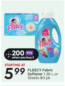 Sobeys FLEECY Fabric Softener offer
