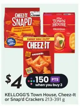 Sobeys KELLOGG'S Town House, Cheez-It or Snap'd Crackers offer