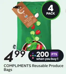 Sobeys COMPLIMENTS Reusable Produce Bags offer