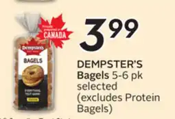Sobeys DEMPSTER'S Bagels offer