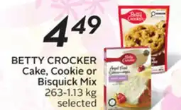 Sobeys BETTY CROCKER Cake, Cookie or Bisquick Mix offer