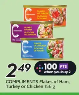 Sobeys COMPLIMENTS Flakes of Ham, Turkey or Chicken offer