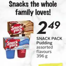 Sobeys SNACK PACK Pudding offer