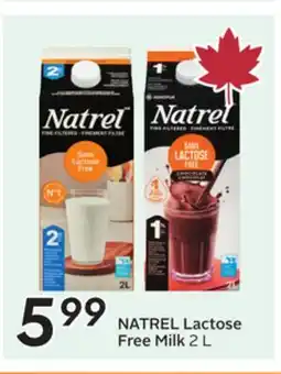 Sobeys NATREL Lactose Free Milk offer