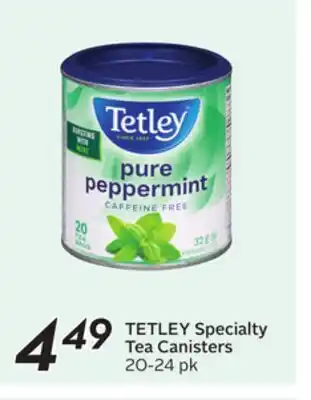 Sobeys TETLEY Specialty Tea Canisters offer