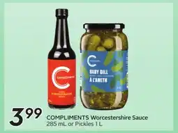 Sobeys COMPLIMENTS Worcestershire Sauce offer