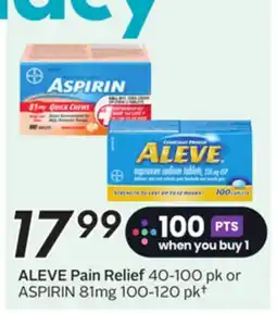Sobeys ALEVE Pain Relief offer