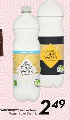 Sobeys SAINSBURY'S Indian Tonic Water offer