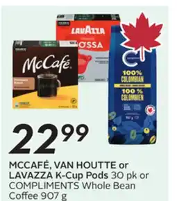Sobeys MCCAFÉ, VAN HOUTTE or LAVAZZA K-Cup Pods offer