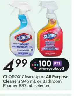 Sobeys CLOROX Clean-Up or All Purpose Cleaners offer