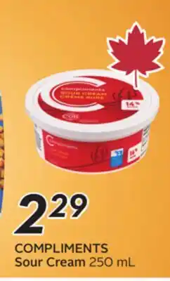 Sobeys COMPLIMENTS Sour Cream offer