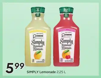 Sobeys SIMPLY Lemonade offer