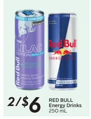 Sobeys RED BULL Energy Drinks offer