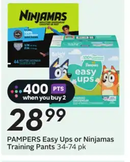Sobeys PAMPERS Easy Ups or Ninjamas Training Pants offer