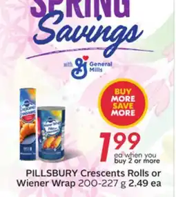 Sobeys PILLSBURY Crescents Rolls or Wiener Wrap offer