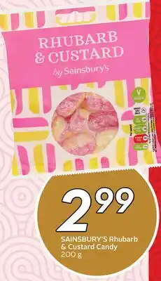 Sobeys SAINSBURY'S Rhubarb & Custard Candy offer
