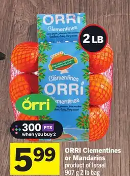 Foodland ORRI Clementines or Mandarins offer