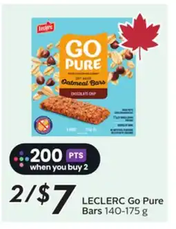 Sobeys LECLERC Go Pure Bars offer