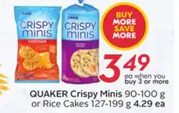 Sobeys QUAKER Crispy Minis offer