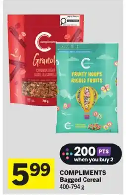 Foodland COMPLIMENTS Bagged Cereal offer