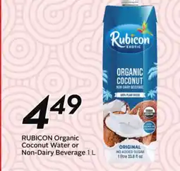Sobeys RUBICON Organic Coconut Water or Non-Dairy Beverage offer