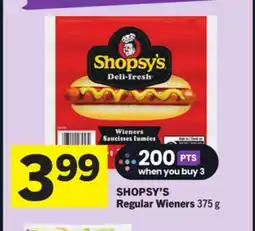 Foodland SHOPSY'S Regular Wieners offer