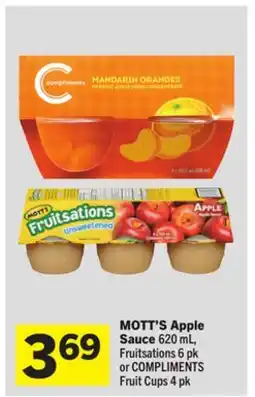 Foodland MOTT'S Apple Sauce offer