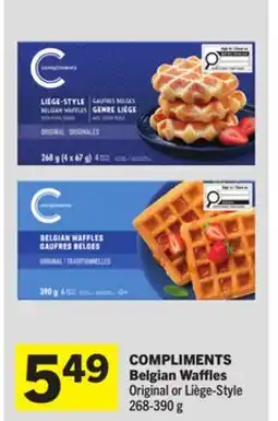 Foodland COMPLIMENTS Belgian Waffles offer
