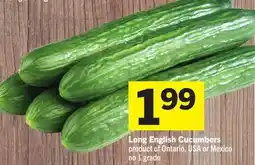 Foodland Long English Cucumbers offer