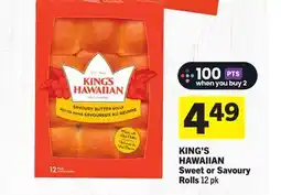Foodland KING'S HAWAIIAN Sweet or Savoury Rolls offer