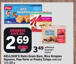 Foodland KELLOGG'S Nutri-Grain Bars, Rice Krispies Squares, Pop-Tarts or Pastry Crisps offer