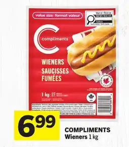 Foodland COMPLIMENTS Wieners offer