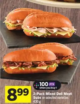 Foodland 2-Pack Mixed Deli Meat Subs offer