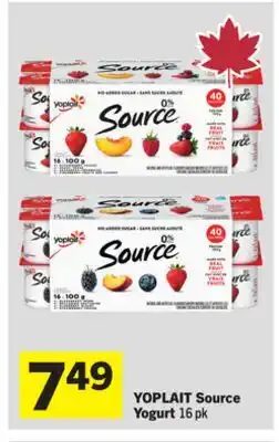 Foodland YOPLAIT Source Yogurt offer