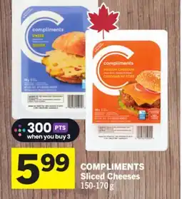 Foodland COMPLIMENTS Sliced Cheeses offer