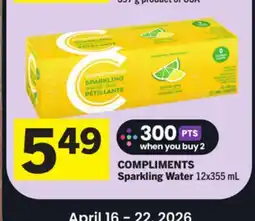 Foodland COMPLIMENTS Sparkling Water offer