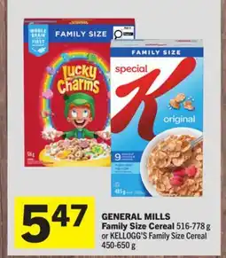 Foodland GENERAL MILLS Family Size Cereal offer