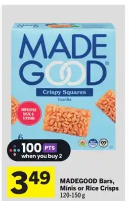 Foodland MADEGOOD Bars, Minis or Rice Crisps offer